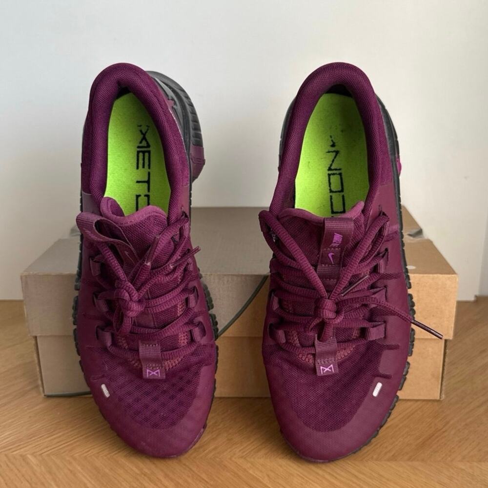 Nike Free Metcon 5 ‘Bordeaux’ Women Running Sneakers- SZ 9 - Picture 5 of 11